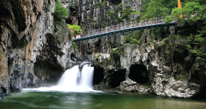 Mysterious View of the 12 Falls of Naeyeonsan Mountain